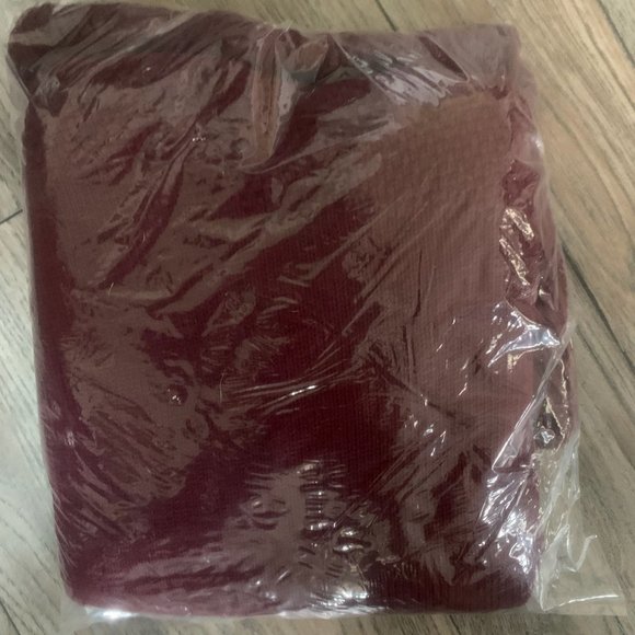 NWT H NY HALSTON TURTLENECK ASYMMETRICAL TUNIC SWEATER PORT WINE XXS - Picture 6 of 6